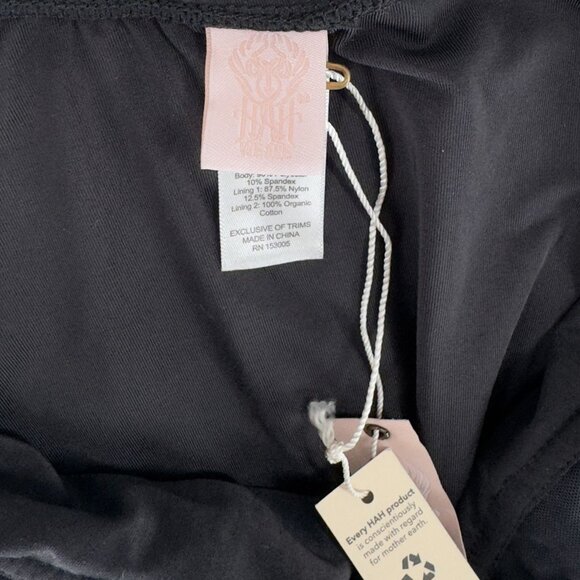We Are HAH Eyes On Top‎ Black Bodysuit M Free People Underwire Adjustable Straps - Picture 9 of 14